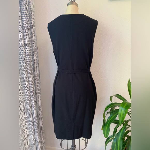 Calvin Klein Black Sheath Dress with Cowl - Picture 3 of 6